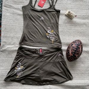 Tennist top and skirt